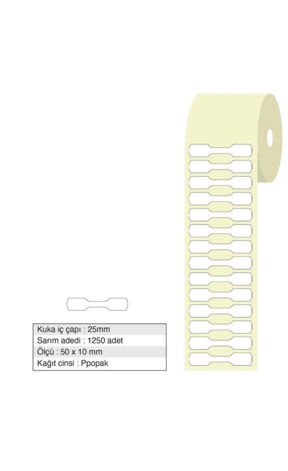 Tanex Jvl-101 50x10 Mm Kuyumcu Etiketi