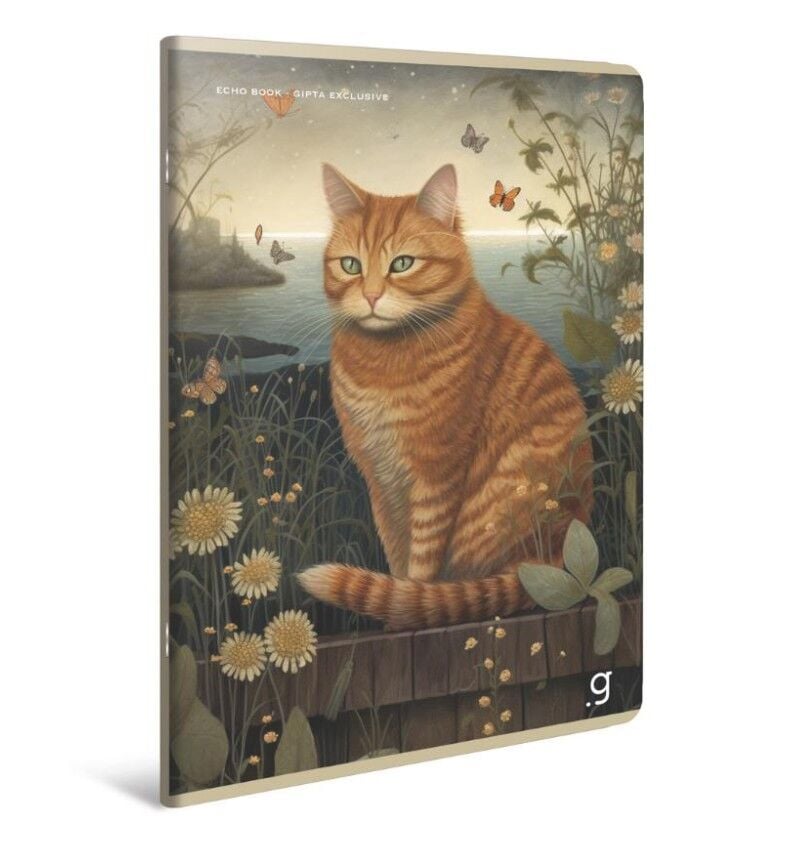 Gıpta Echo Book Tel Dikiş Karton Kapak Defter A4 60 Yaprak Kareli