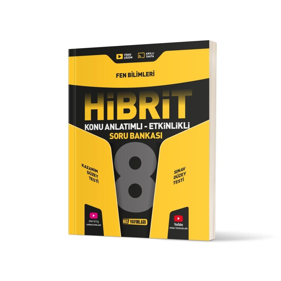 Hız 8 Fen Bilimleri Soru Bankası Hibrit