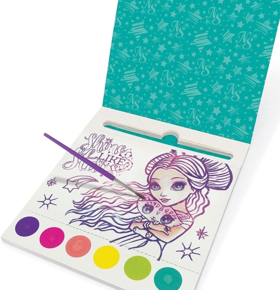 Taros Nebulous Stars Watercolor Postcard Yeşil