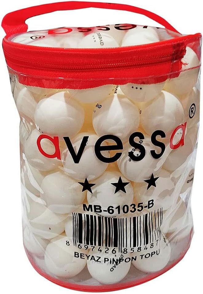 Avessa Pinpon Topu 1. Kalite Beyaz Gazlı 100 Lü