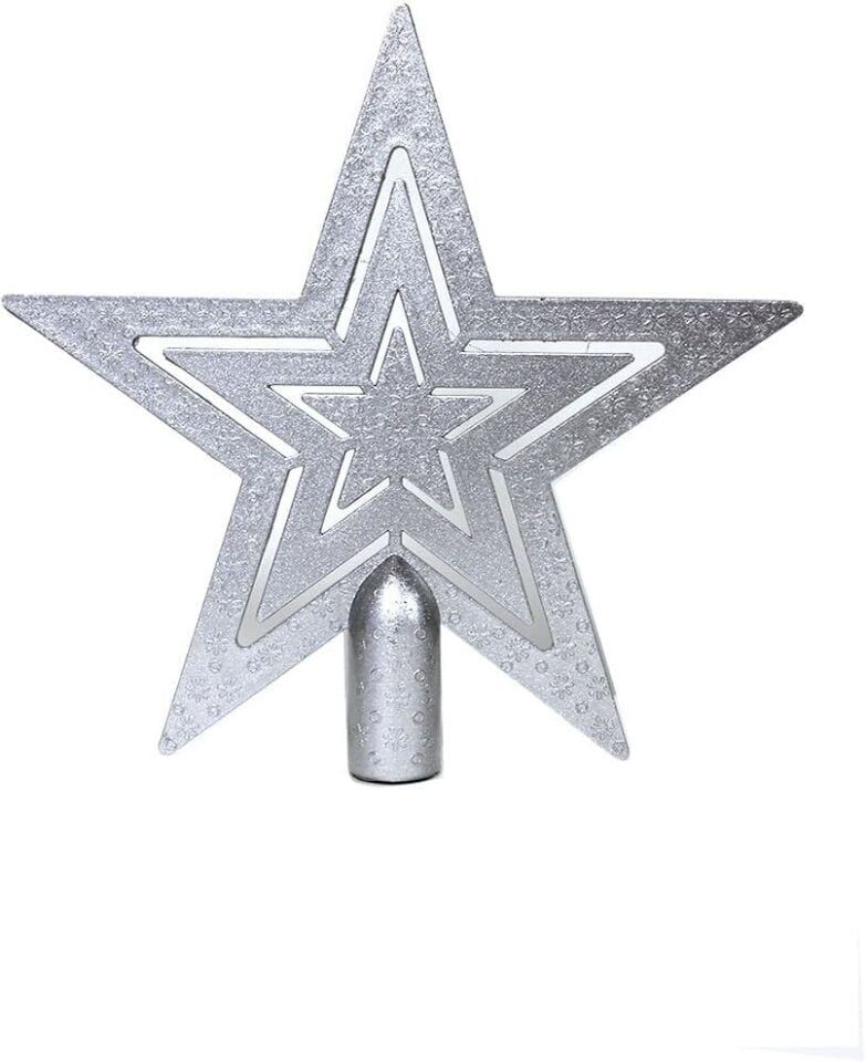 Astaş Yıldız Ağaç Tepeliği 18 Cm Gümüşı Rengi