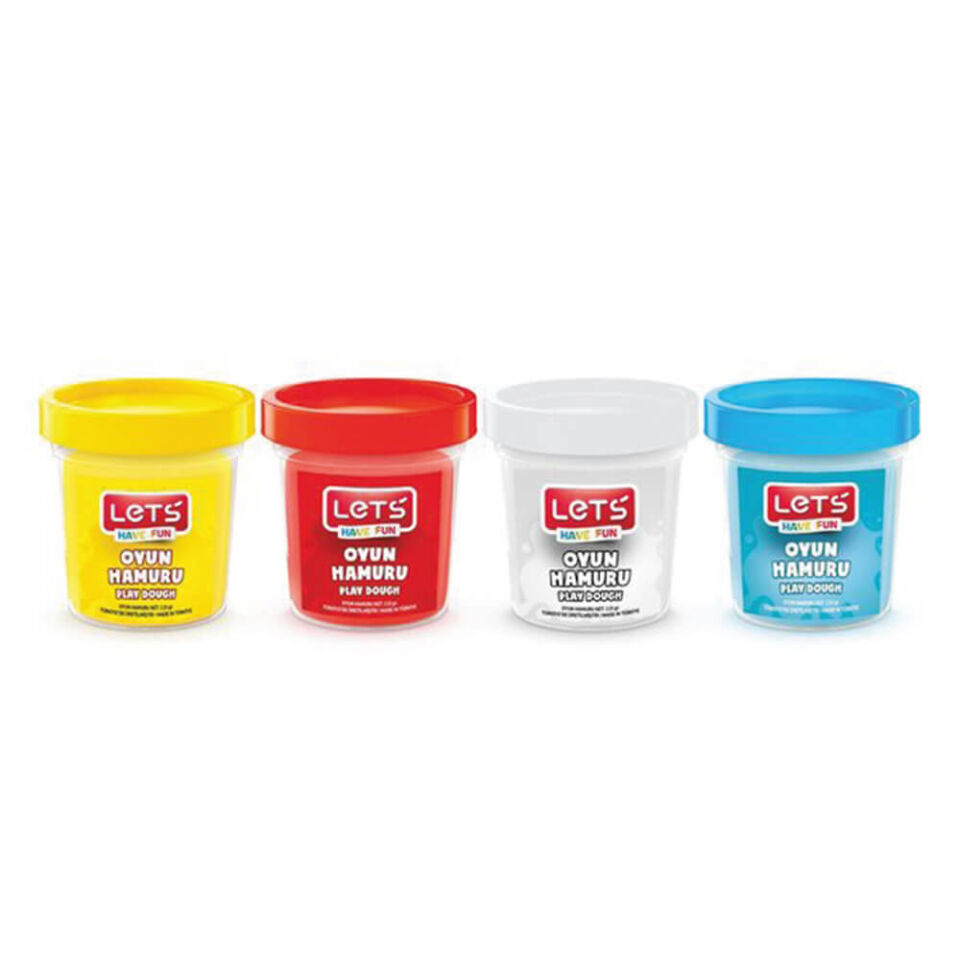 Lets 4 Renk Oyun Hamuru 460 Gr