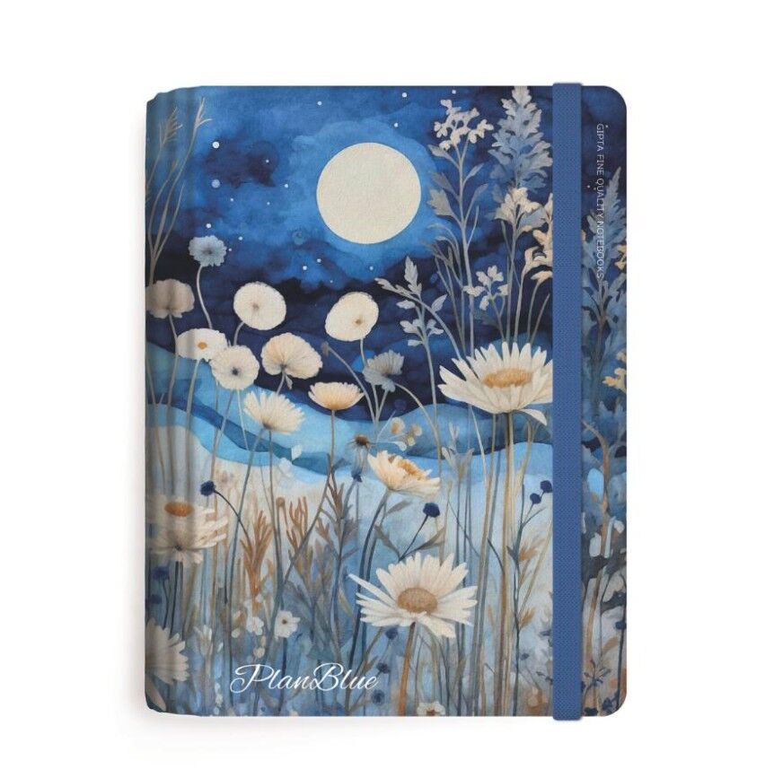 Gıpta Plan Blue Spiralli Sert Kapak Defter 13x21 120 Yaprak Ç+K