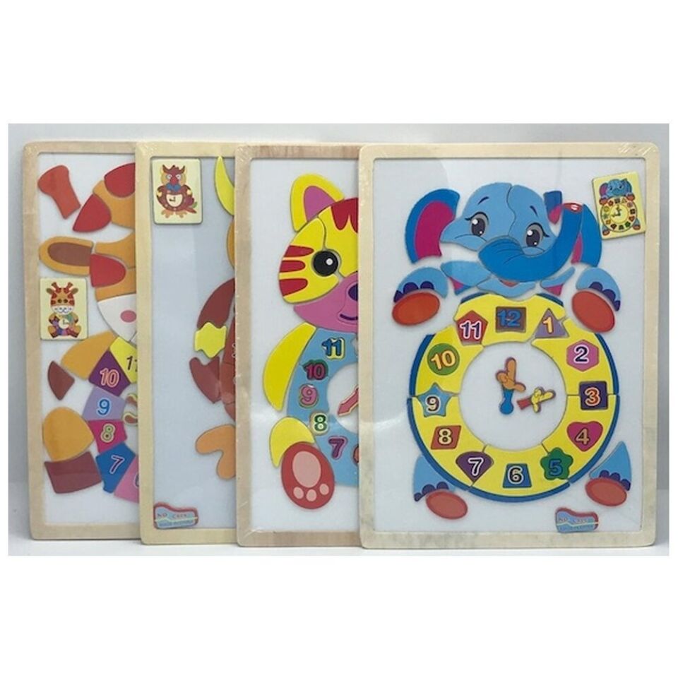 Sino Ahşap Manyetik Saat Puzzle