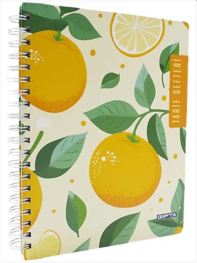 Gıpta Tarif Defteri Spirelli Sert Kapak 20x28 120 Yaprak