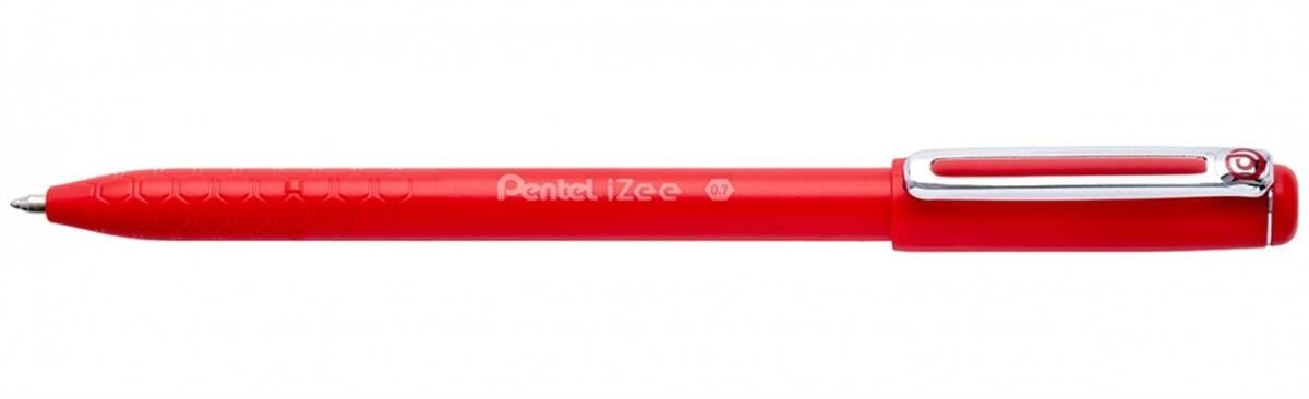 Pentel 0.7 Mm Yağ Bazlı Kapaklı  Roller Kalem İzee Kırmızı