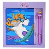 Taros Unick Color Shark Area Kalemli Kilitli Hatıra Defteri