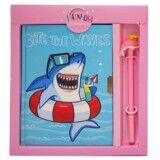 Taros Unick Color Shark Area Kalemli Kilitli Hatıra Defteri