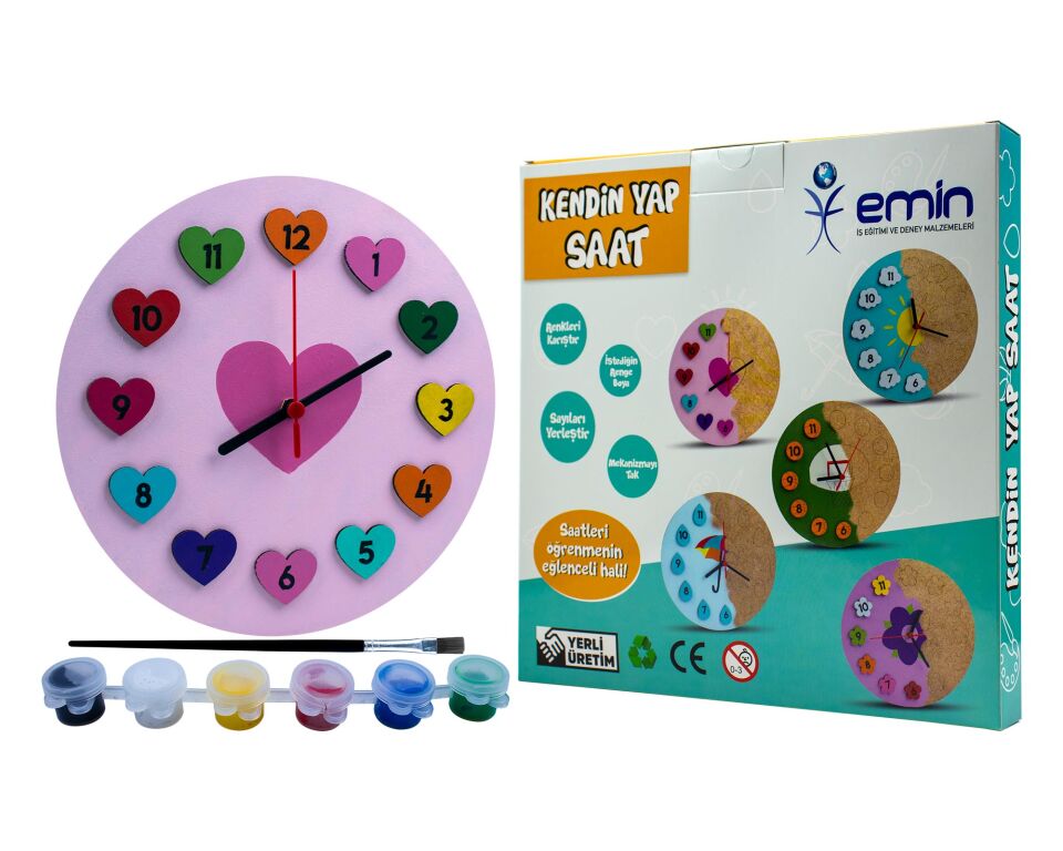 Emin İş Eğitimi Kendin Yap Saat Seti