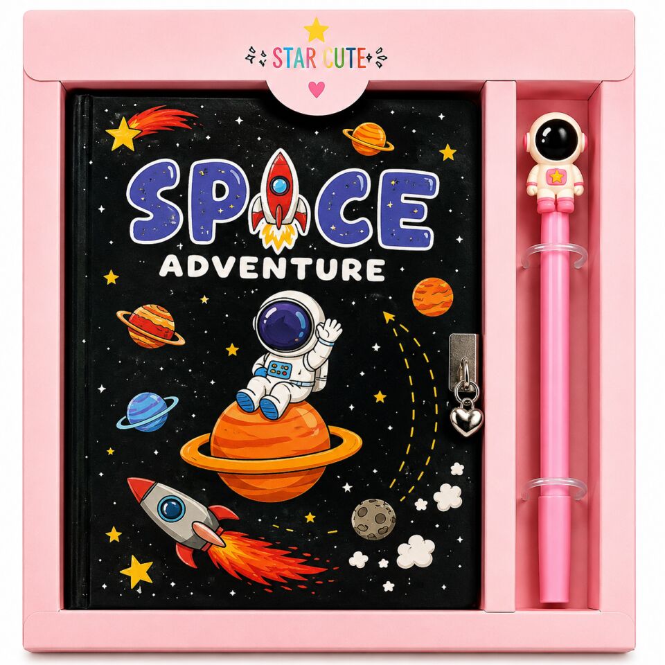 Taros Unick Color Space Adventure Kalemli Kilitli Hatıra Defteri