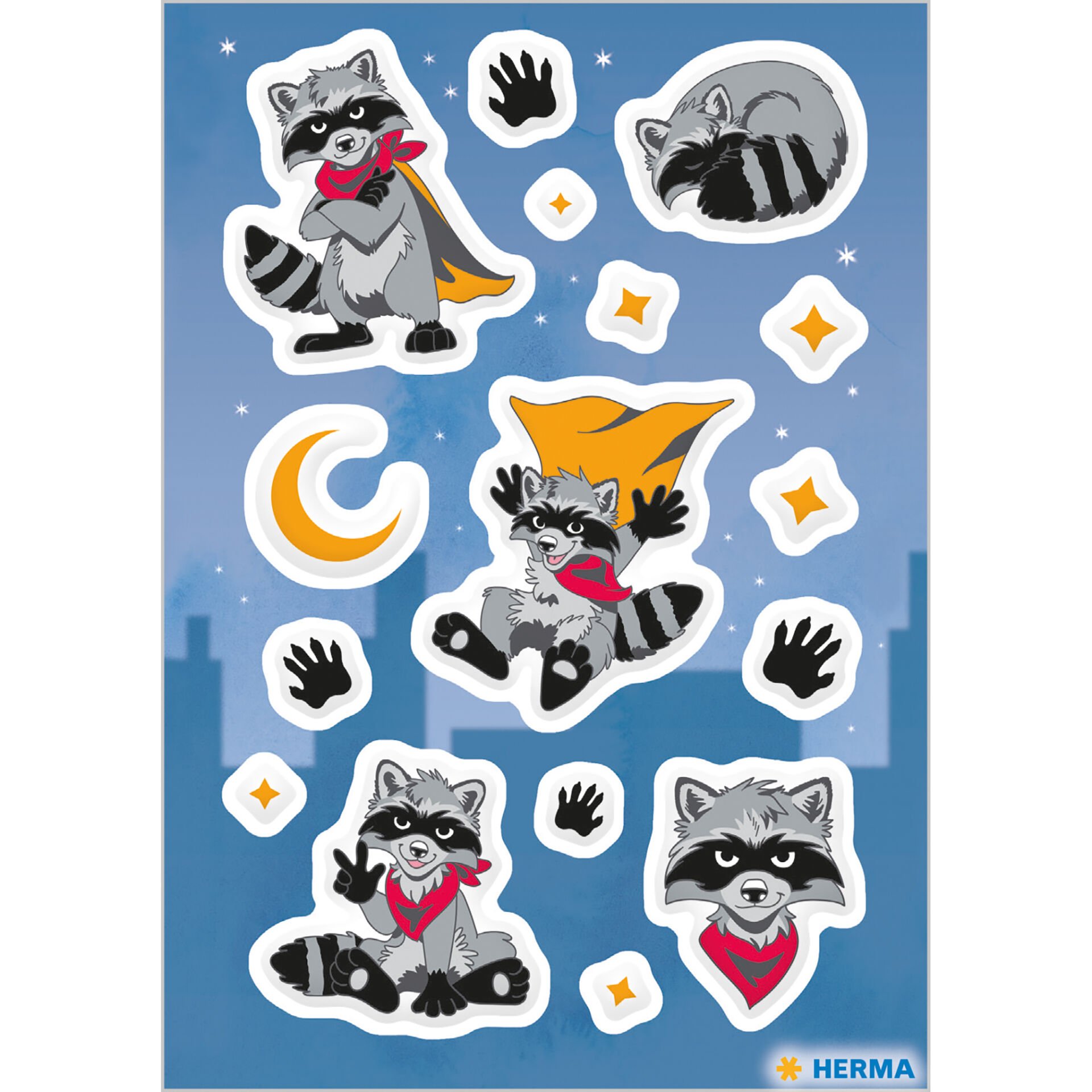 Herma Magic Oscar The Racoon Puffy