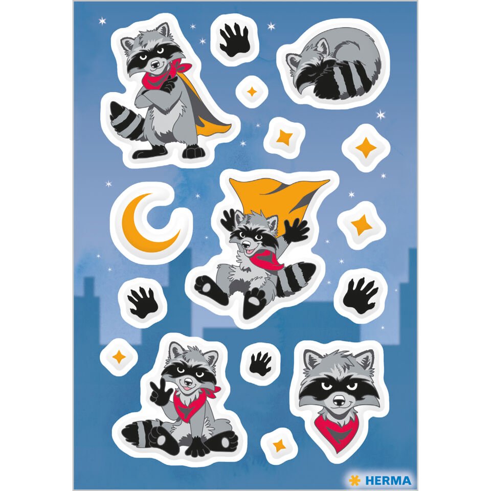 Herma Magic Oscar The Racoon Puffy