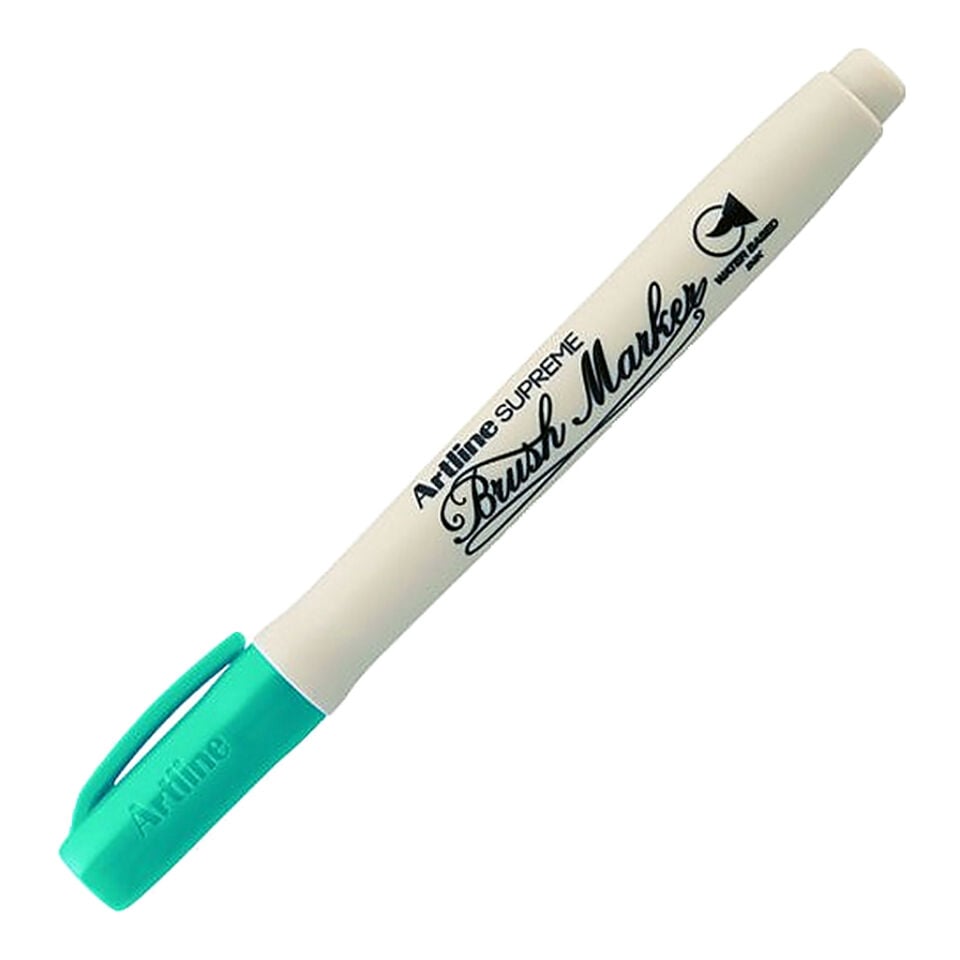 Artline Supreme Brush Marker Esnek Fırça Uçlu Kalem Parlak Turkuaz