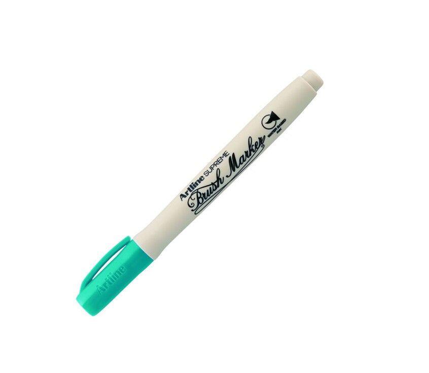 Artline Supreme Brush Marker Esnek Fırça Uçlu Kalem Parlak Turkuaz