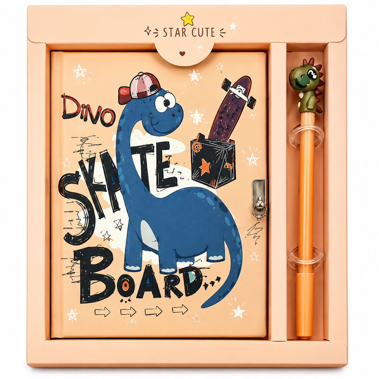 Taros Unick Color Little Dino Kalemli Kilitli Hatıra Defteri
