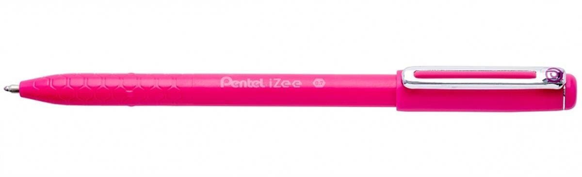 Pentel 0.7 Mm Yağ Bazlı Kapaklı  Roller Kalem İzee Pembe