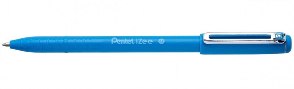 Pentel 0.7 Mm Yağ Bazlı Kapaklı  Roller Kalem İzee Açık Mavi