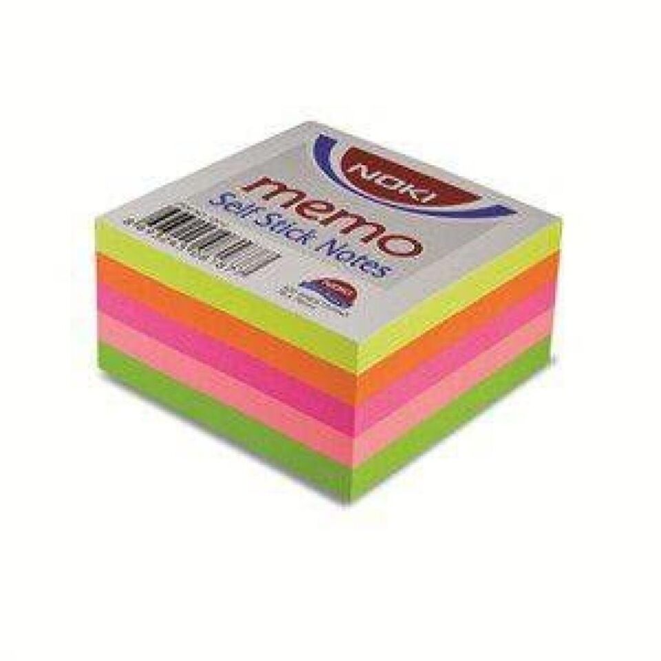 Noki Memo Stick 50x50 Mm Karışık Renk Neon Küp Blok
