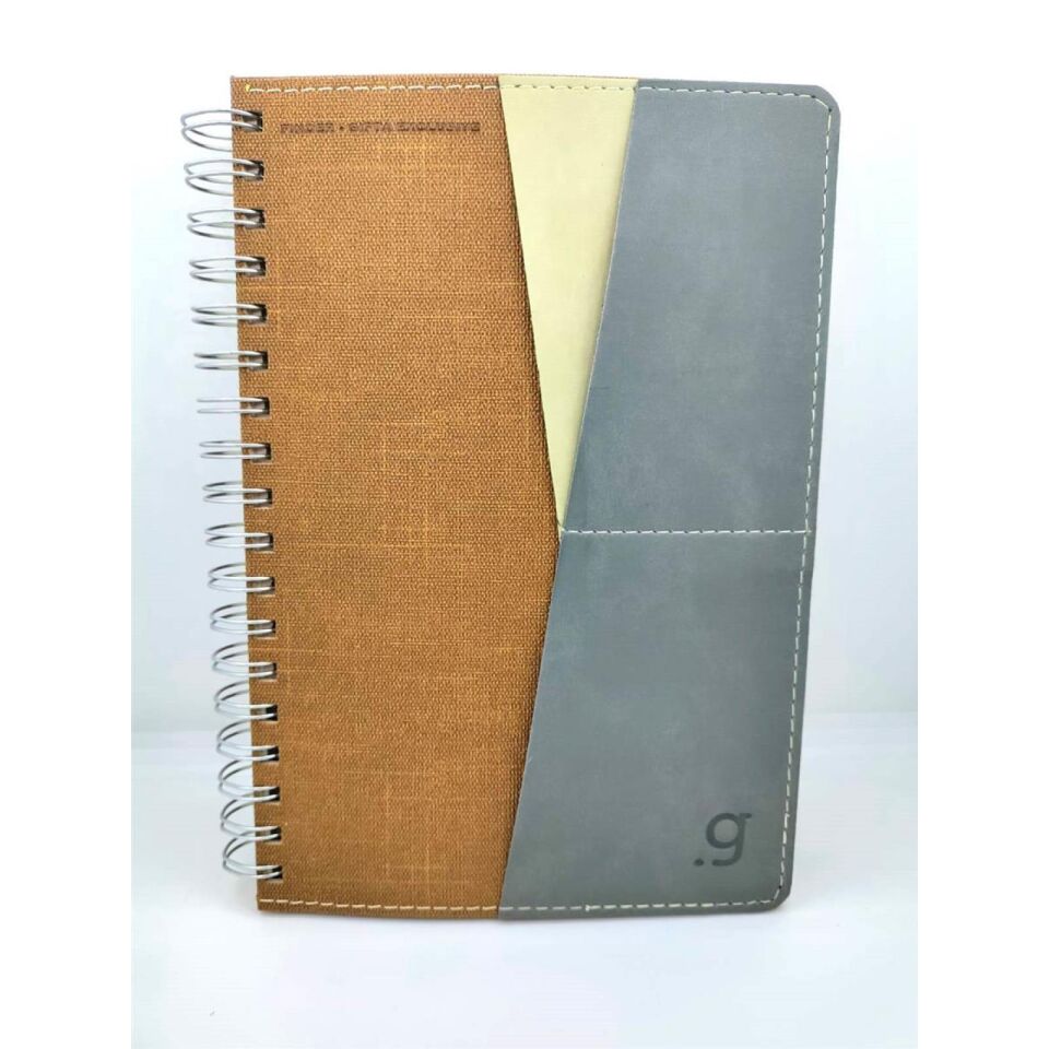 Gıpta Finder Spiralli Sert Kapak Defter 17x24 100 Yaprak Kareli