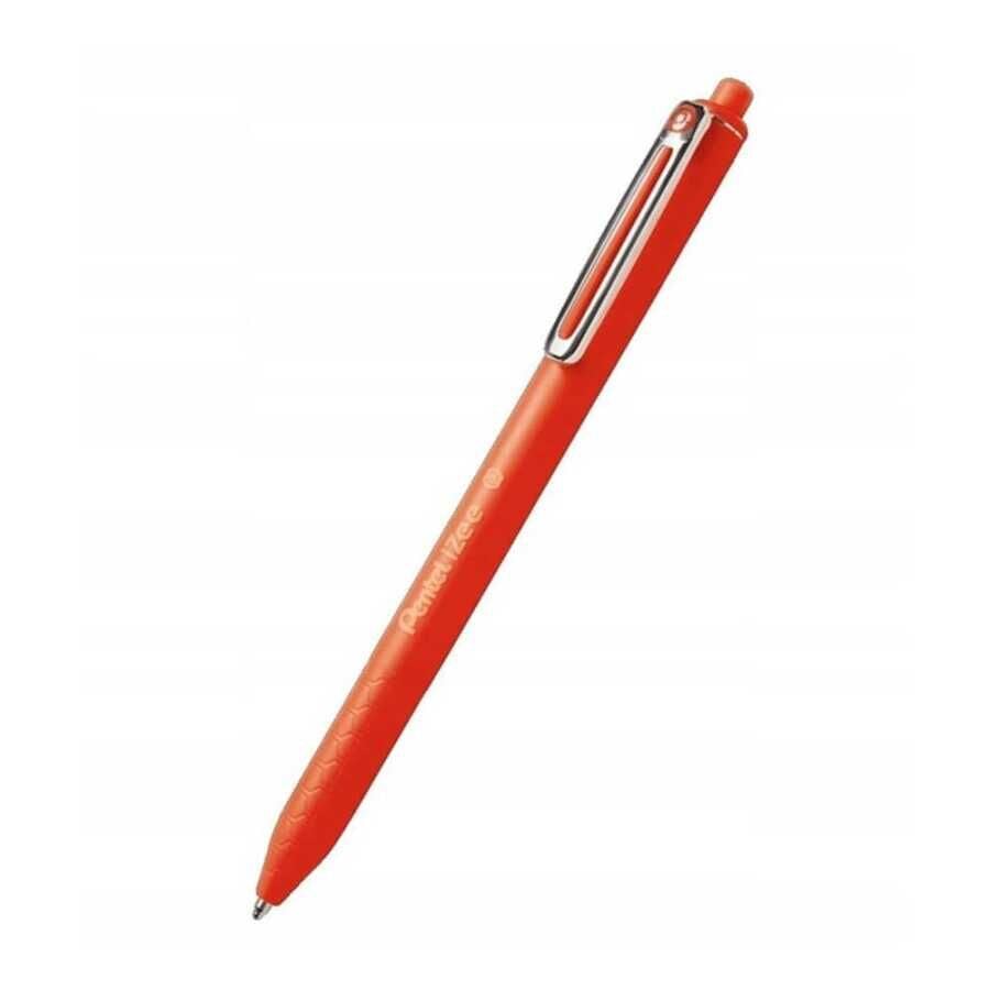 Pentel 0.7 Mm Yağ Bazlı Mekanızmalı Roller Kalem İzee Kırmızı