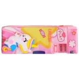 Taros Unick Color 3D Kabartmalı Unicorn 2 Gözlü Kalemkutu