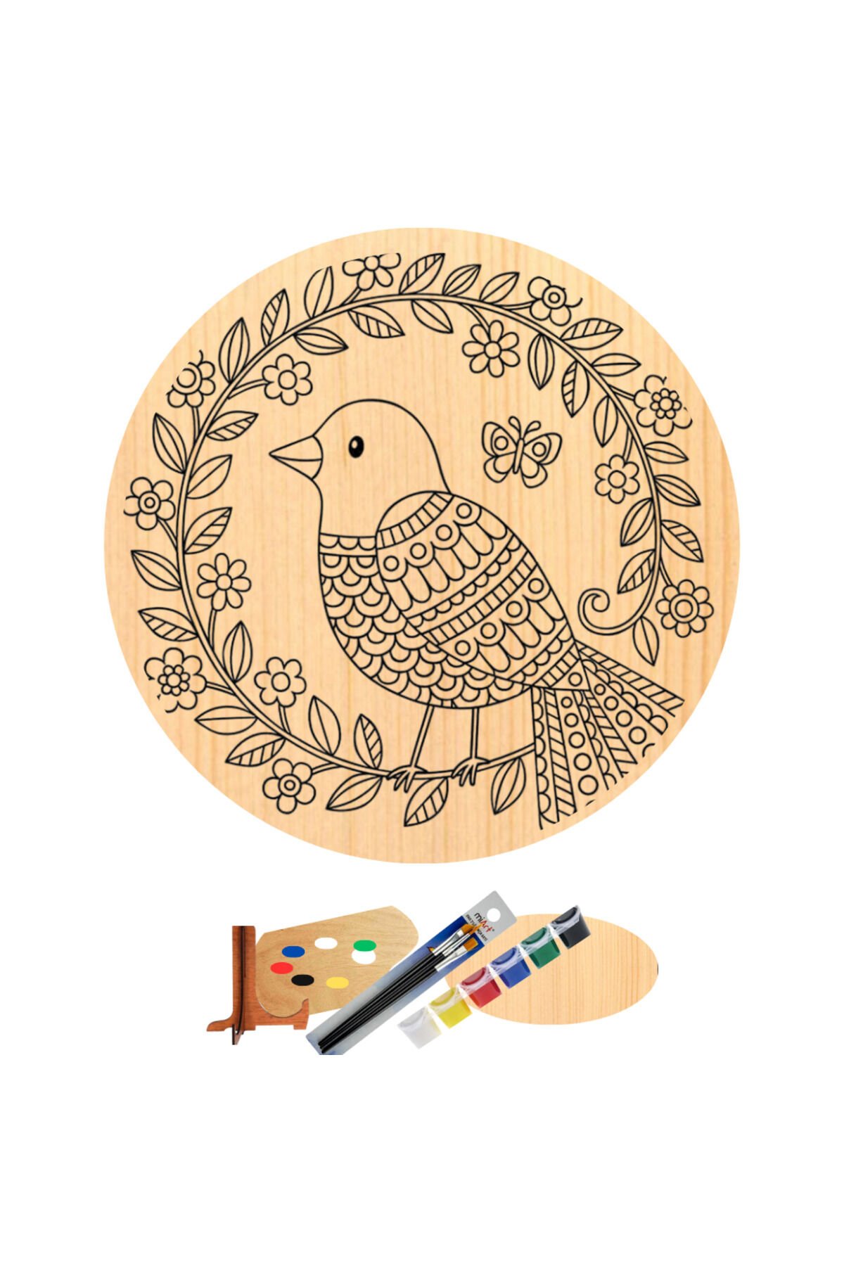 Hipenart Ahşap Tuval 20 Cm Hpnab001