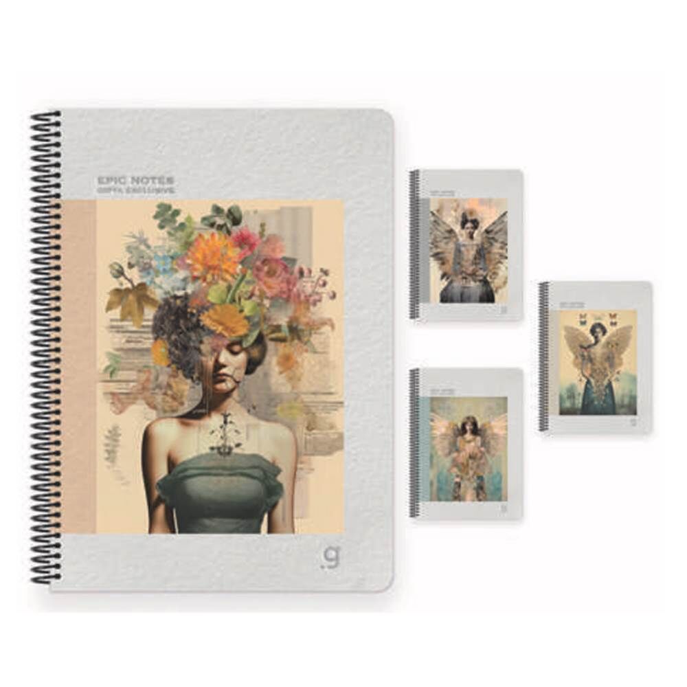 Gıpta Epic Notes Spiralli Flexi Kapak Defter A4 80 Yaprak Kareli