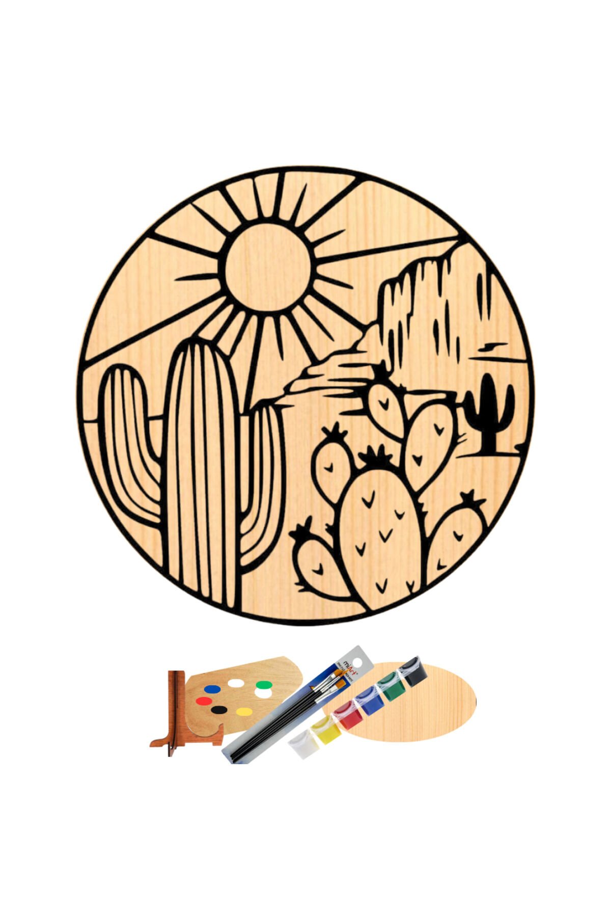 Hipenart Ahşap Tuval 20 Cm Hpnab002