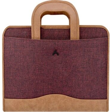 Önder Exculısıve Gizli Saplı Çift Fermuarlı Evrak Bordo