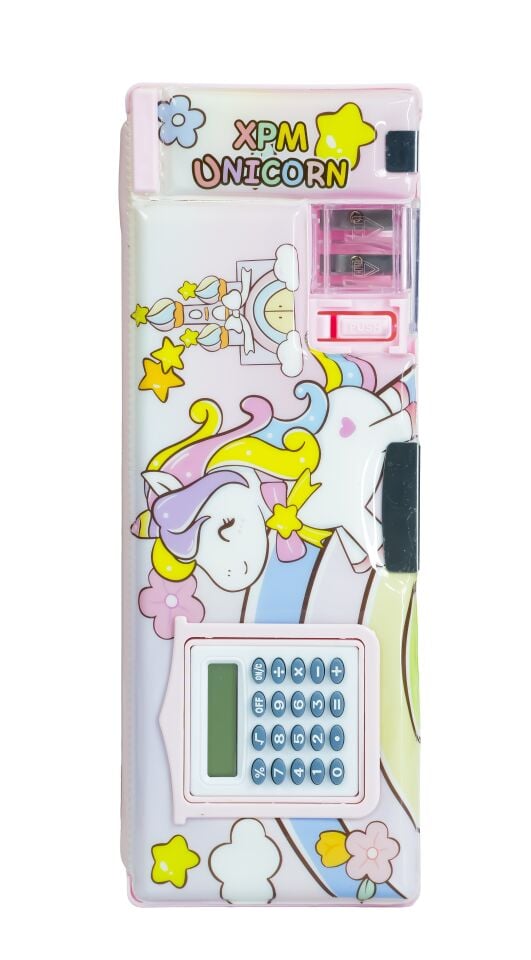 Taros Unick Color Unicorn Hesap Makineli Fonksiyonel Kalem Kutusu