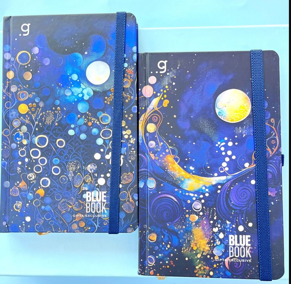 Gıpta Blue Book İp Dikişli Sert Kapak Defter 17x24 96 Yaprak Çizgisiz