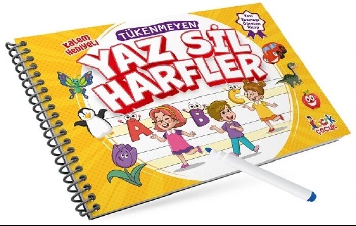 Ema Tükenmeyen Yaz Sil Harfler Spiralli Bıcırık