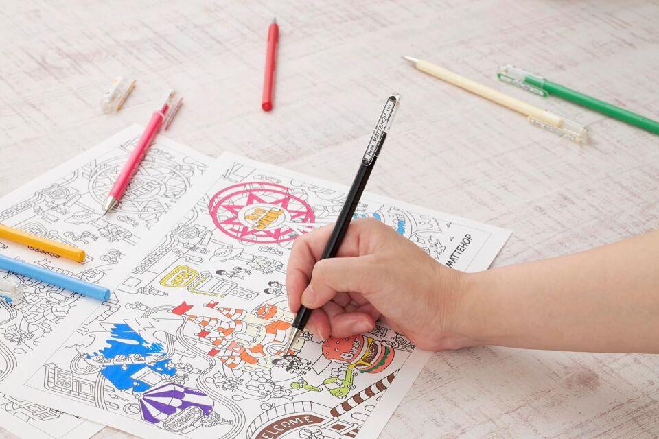 Pentel 1.0 Mm Parlak Jel Roller Kalem Siyah