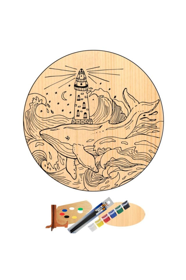 Hipenart Ahşap Tuval 20 Cm Hpnab005