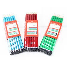 Faber-Castell Köşeli Mercanlı Kurşun Kalem