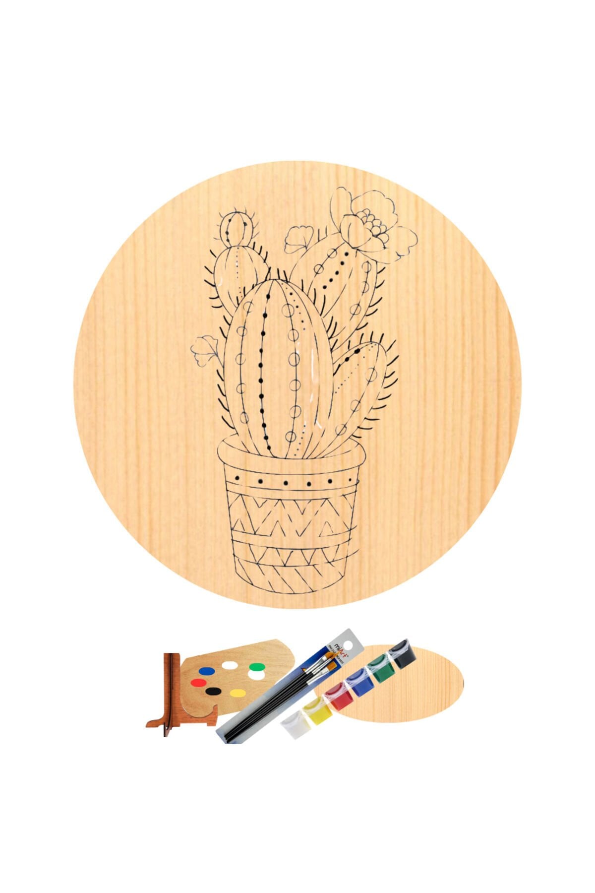 Hipenart Ahşap Tuval 20 Cm Hpnab006