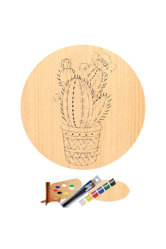 Hipenart Ahşap Tuval 20 Cm Hpnab006