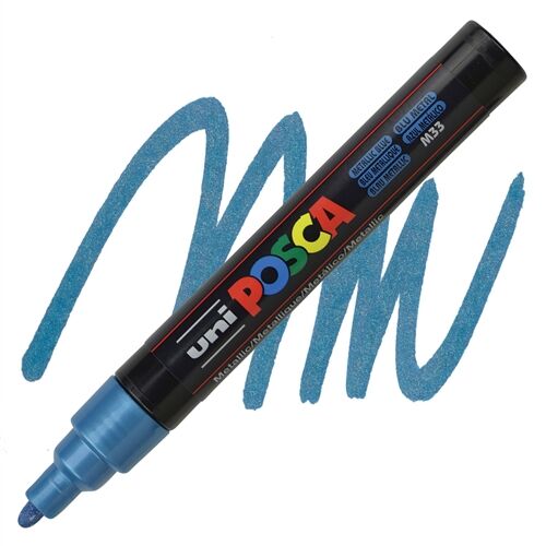 Uni Posca 1.8-2.5 Su Bazlı Poster Markörü Mavi