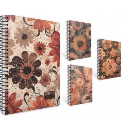 Gıpta Brown Book Spiralli Sert Kapak Defter 17X24 100 Yaprak Çizgili