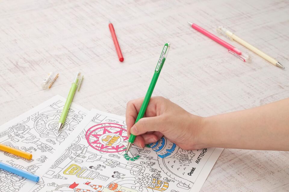 Pentel 1.0 Mm Parlak Jel Roller Kalem Yeşil