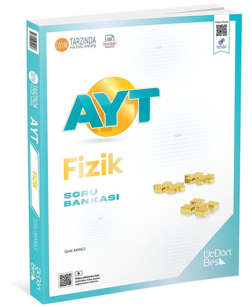 ÜçDörtBeş Ayt Fizik Soru Bankası