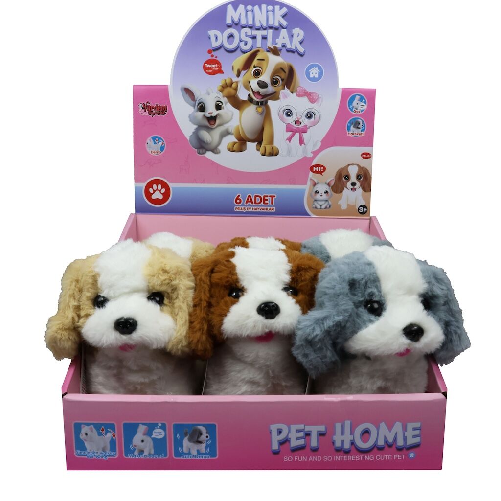 Vardem Sesli Hareketli Peluş Köpek