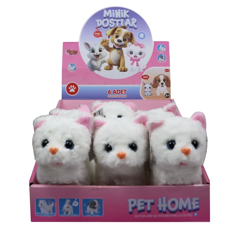 Vardem Sesli Hareketlı Peluş Kedi