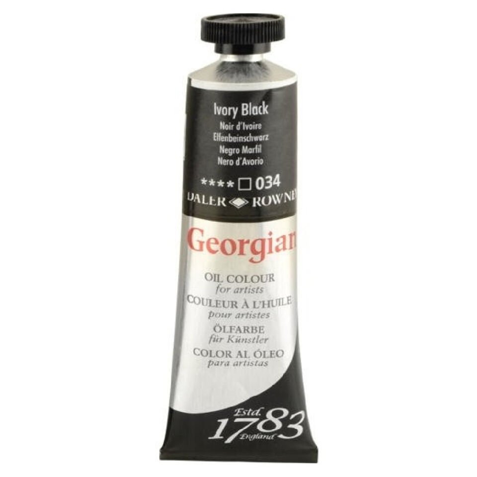 Daler Rowney Georgian Yağlı Boya Goc 38 Ml Ivory Black