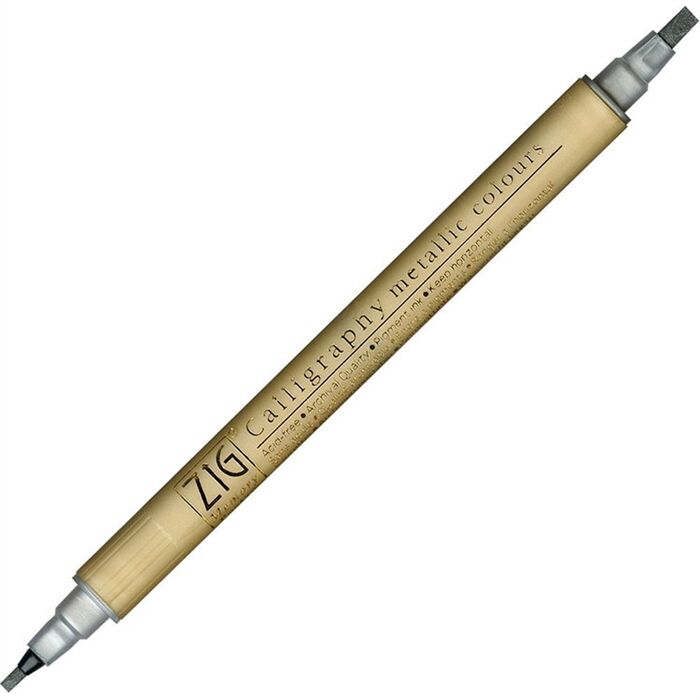 Zig Kaligrafi Kalemi Metalik Ms-8400 102 Silver