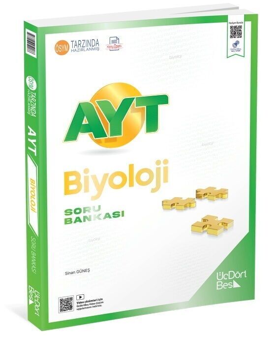 ÜçBeşDört Ayt Biyoloji Soru Bankası