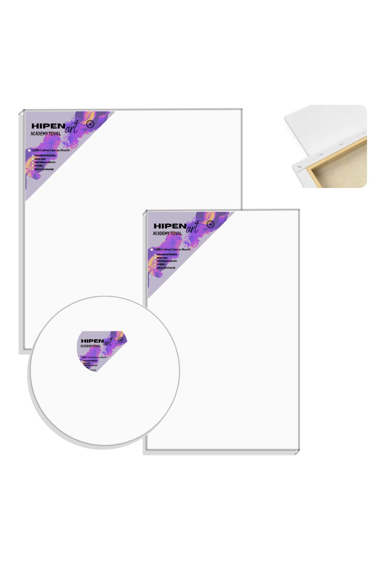 Hipenart Daire Tuval Akademik 45 Cm