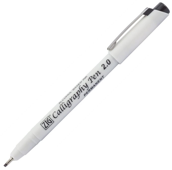 Zig Kaligrafi Kalemi Permanent 2.0 Mm Pca-210 Siyah