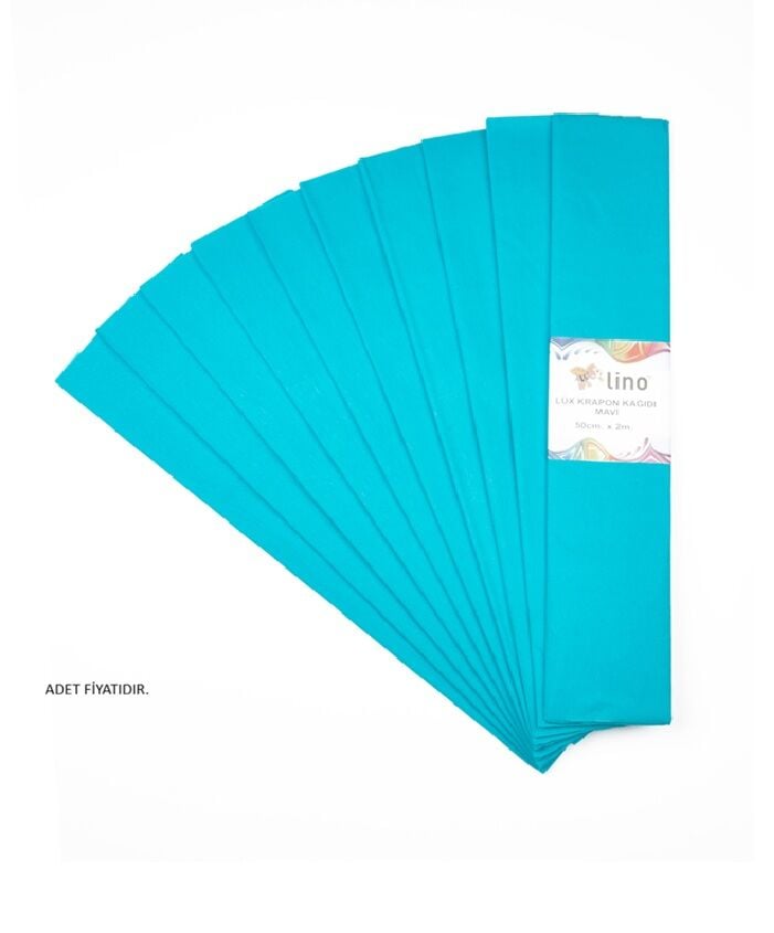 Lino Lüx Krapon Kağıdı Mavi 50x200 Cm